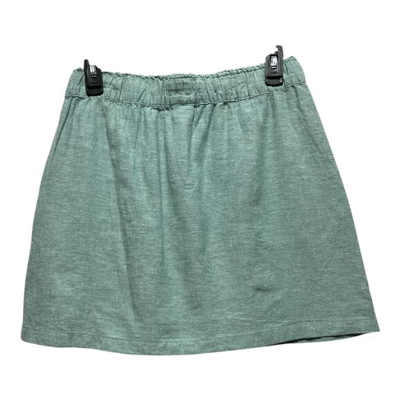 Patagonia Green Organic Cotton Skirt XS Elastic Waist Casual Travel Wear - Picture 3 of 7
